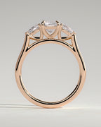 MET 0102 - 1 ct center stone - 18k Rose Gold source reference - setting detail view