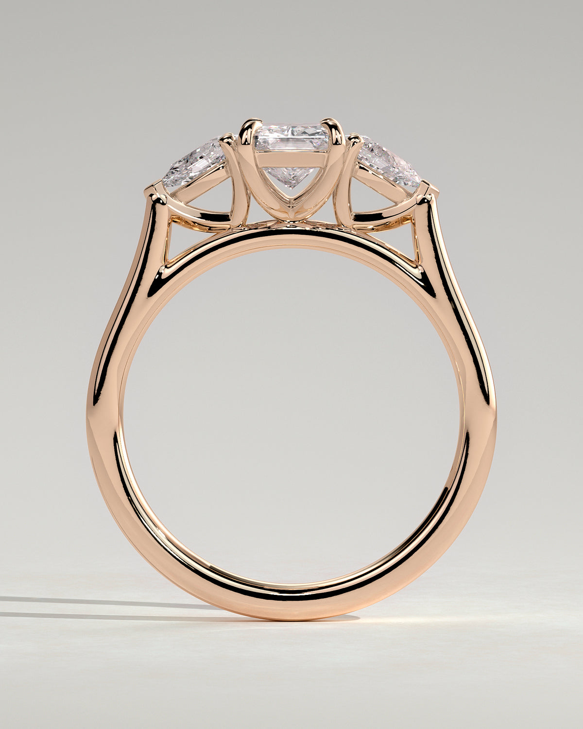 MET 0102 - 1 ct center stone - 18k Rose Gold source reference - setting detail view