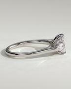 MET 0102 - 1 ct center stone - 18k White Gold source reference - setting detail view