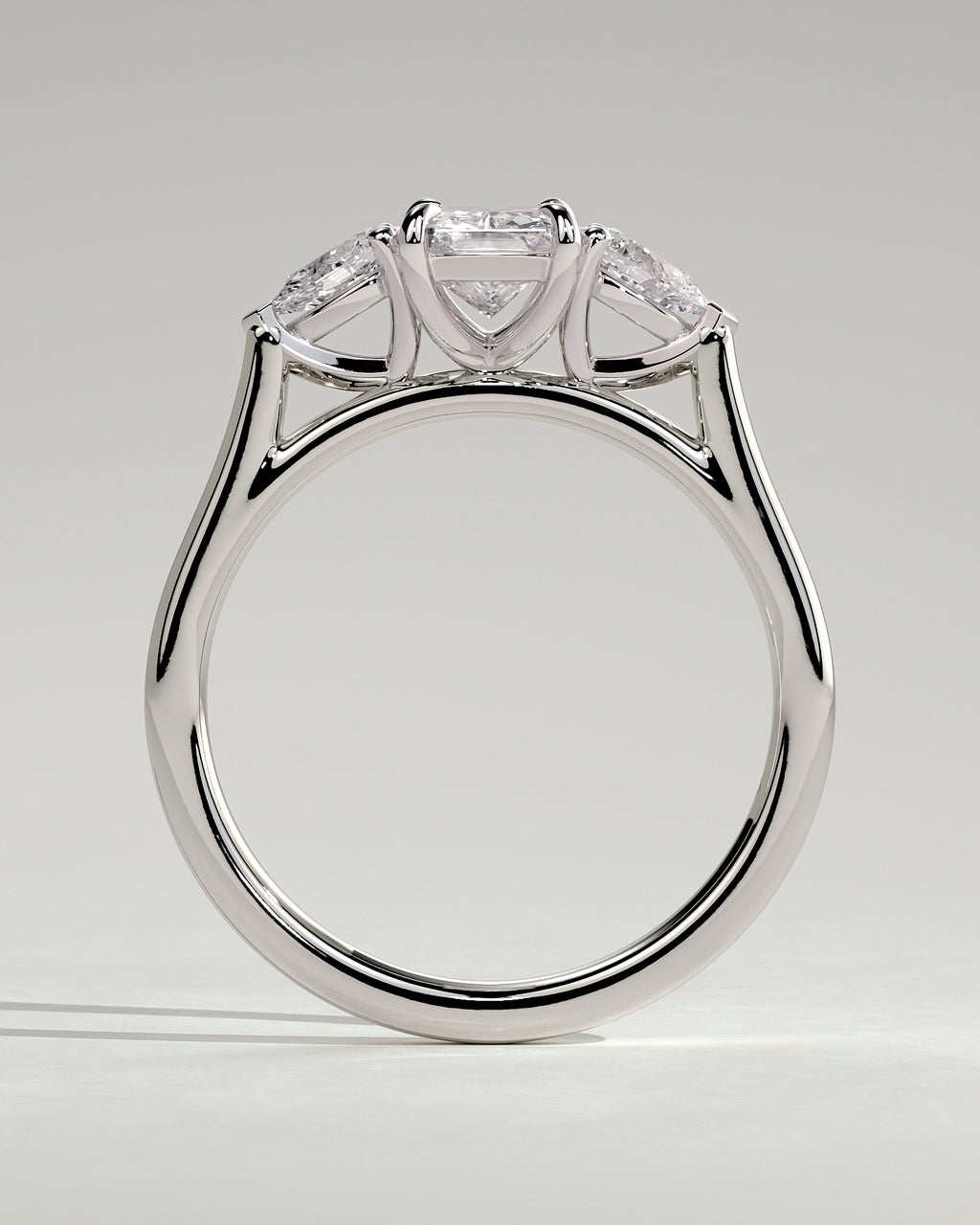 MET 0102 - 1 ct center stone - 18k White Gold source reference - setting detail view