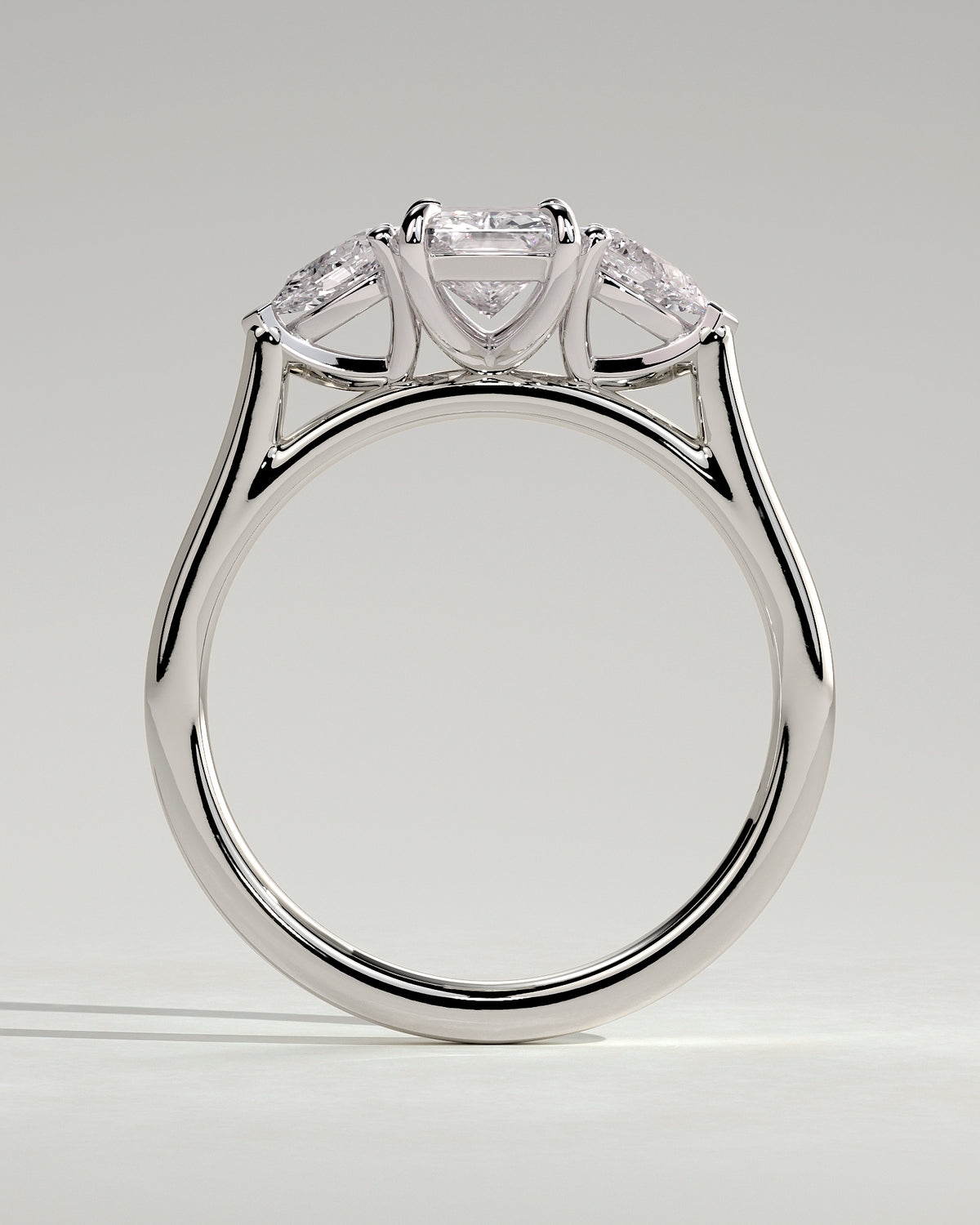 MET 0102 - 1 ct center stone - 18k White Gold source reference - setting detail view
