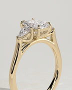 MET 0102 - 1 ct center stone - 18k Yellow Gold source reference - setting detail view