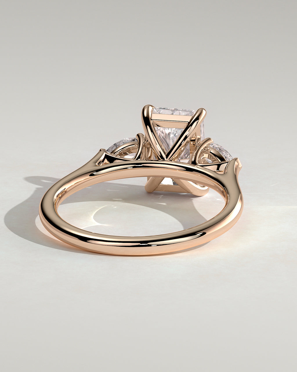 MET 0102 - 2 ct center stone - 18k Rose Gold source reference - setting detail view