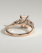 MET 0102 - 2 ct center stone - 18k Rose Gold source reference - setting detail view