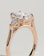 MET 0102 - 2 ct center stone - 18k Rose Gold source reference - setting detail view
