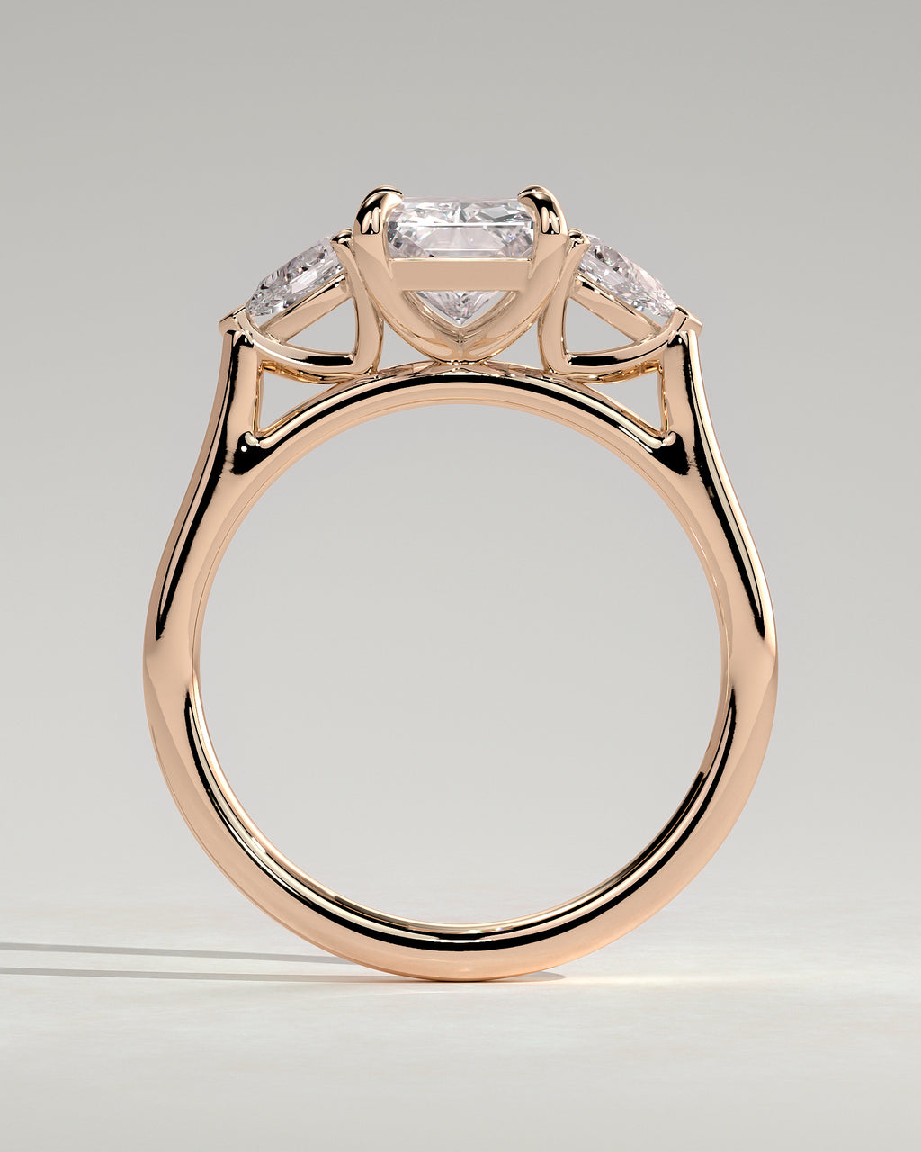 MET 0102 - 2 ct center stone - 18k Rose Gold source reference - setting detail view