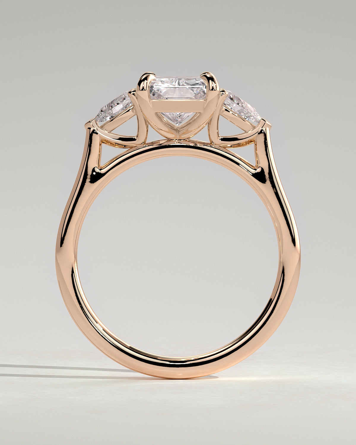 MET 0102 - 2 ct center stone - 18k Rose Gold source reference - setting detail view
