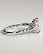 MET 0102 - 2 ct center stone - 18k White Gold source reference - setting detail view