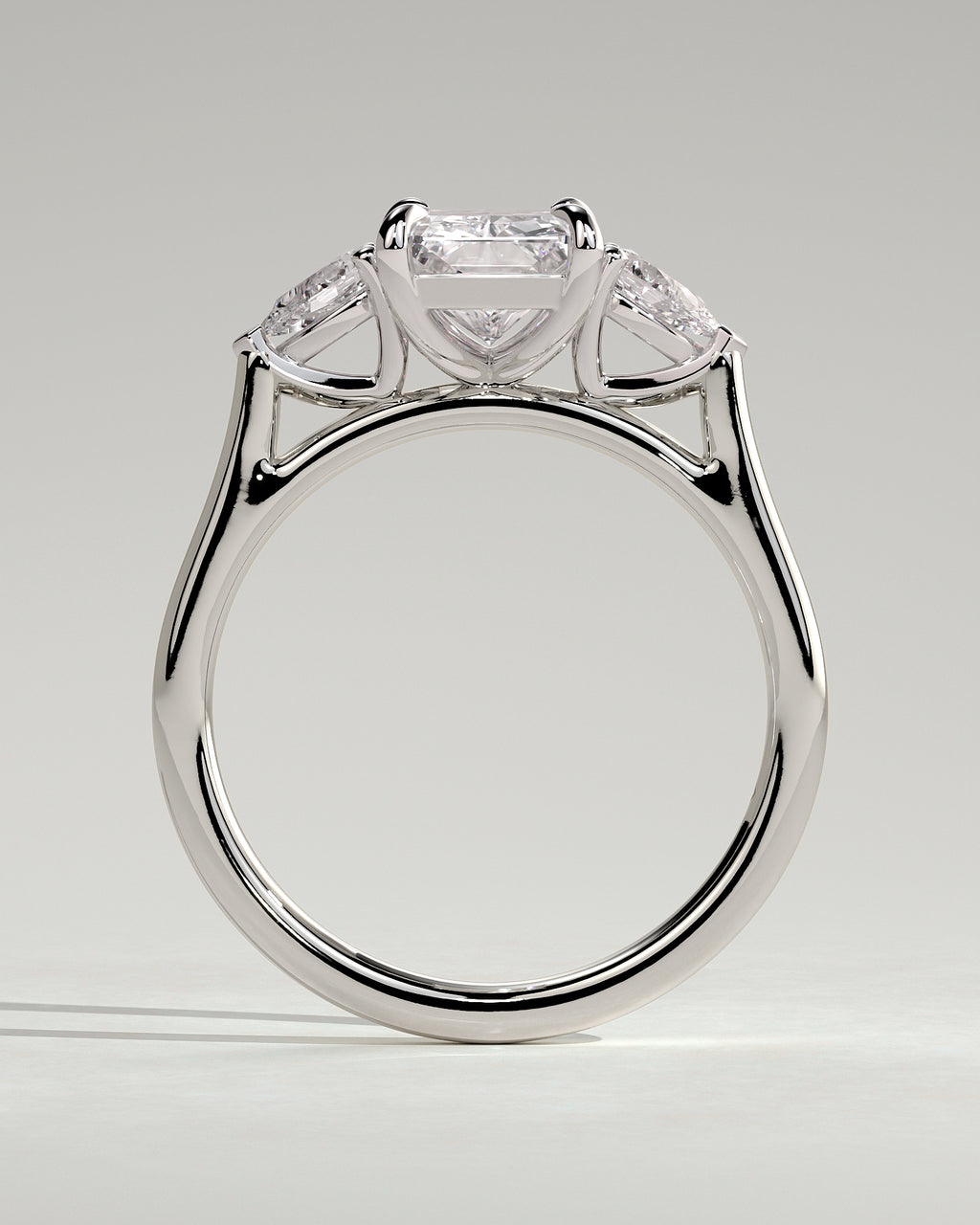 MET 0102 - 2 ct center stone - 18k White Gold source reference - setting detail view