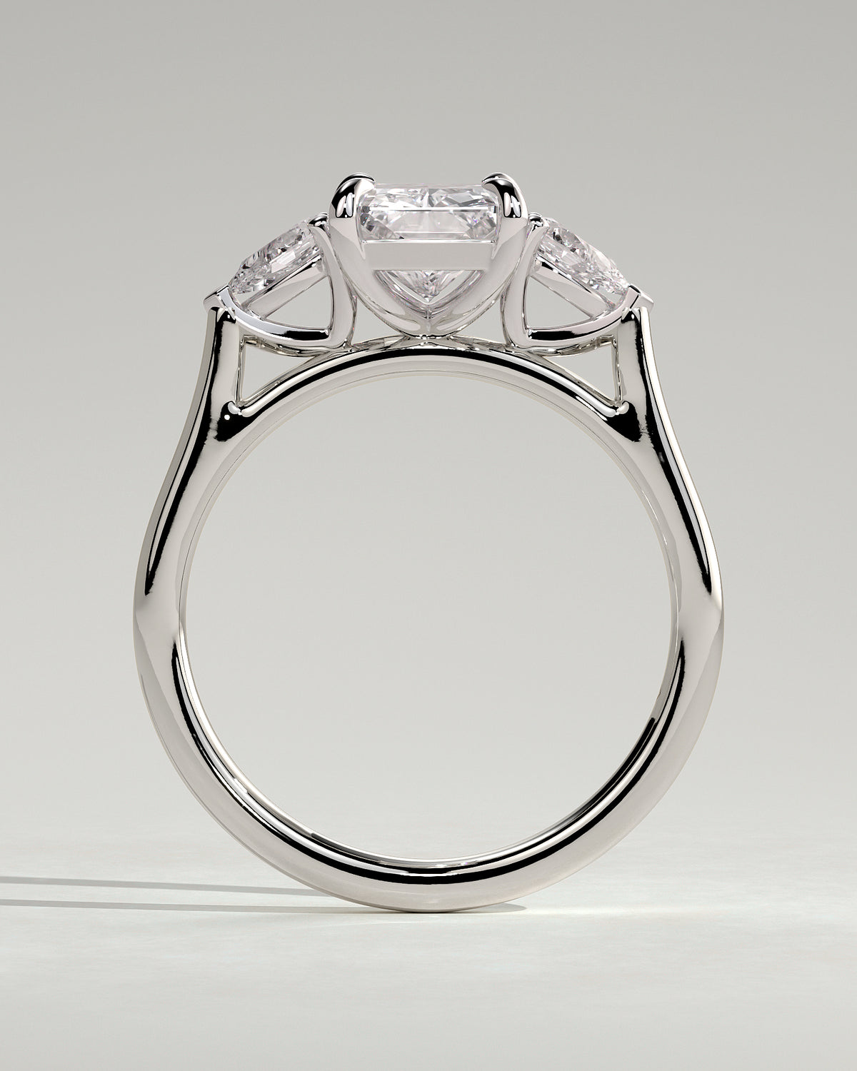 MET 0102 - 2 ct center stone - 18k White Gold source reference - setting detail view
