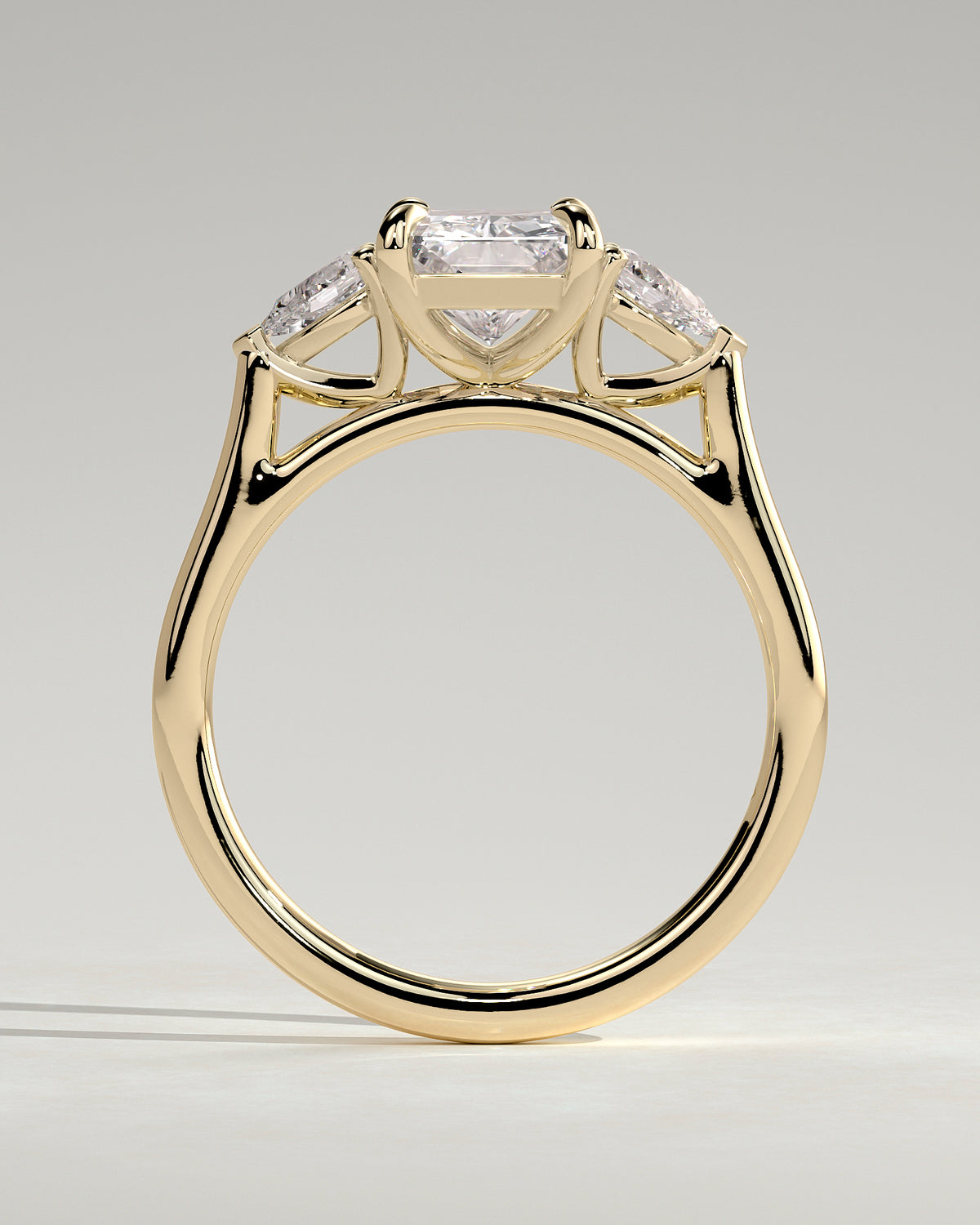 MET 0102 - 2 ct center stone - 18k Yellow Gold source reference - setting detail view