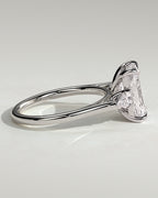 MET 0102 - 3 ct center stone - 18k White Gold source reference - setting detail view