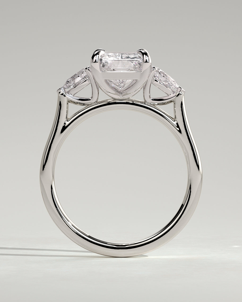 MET 0102 - 3 ct center stone - 18k White Gold source reference - setting detail view