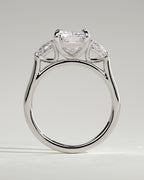 MET 0102 - 3 ct center stone - 18k White Gold source reference - setting detail view