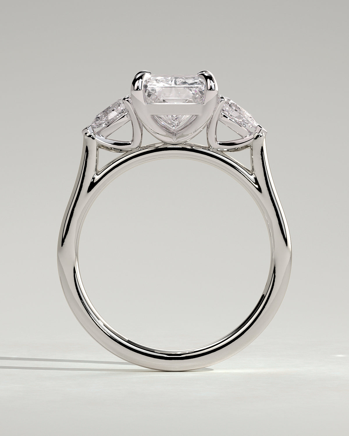 MET 0102 - 3 ct center stone - 18k White Gold source reference - setting detail view