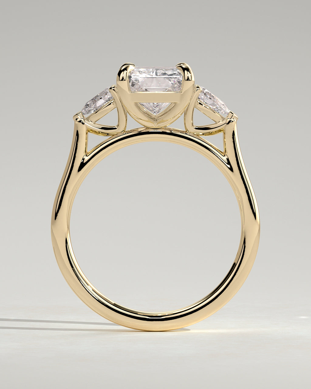 MET 0102 - 3 ct center stone - 18k Yellow Gold source reference - setting detail view