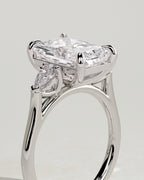 MET 0102 - 4 ct center stone - 18k White Gold source reference - setting detail view