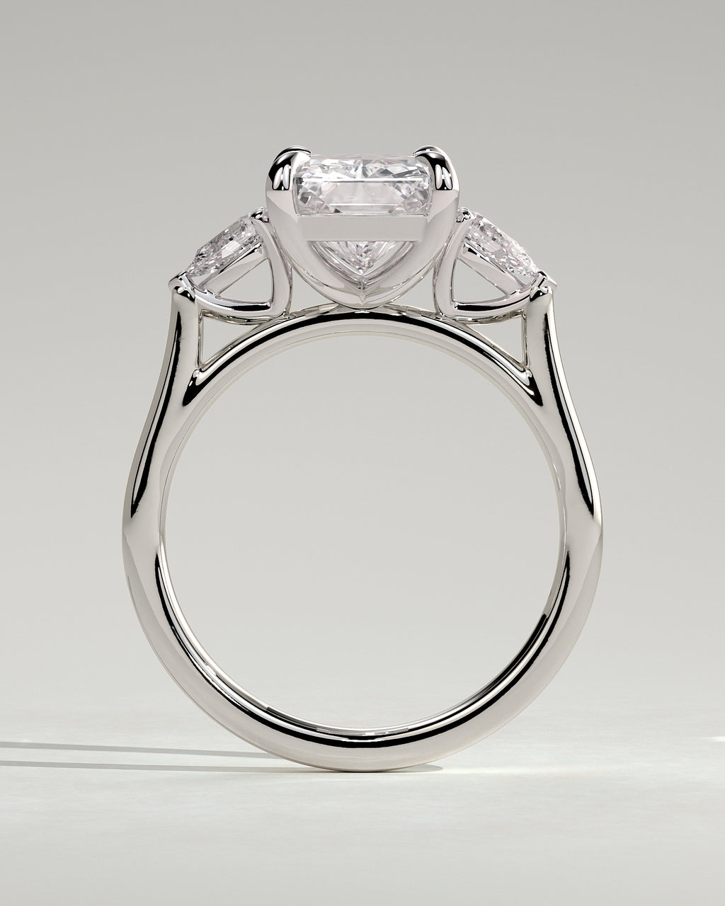 MET 0102 - 4 ct center stone - 18k White Gold source reference - setting detail view