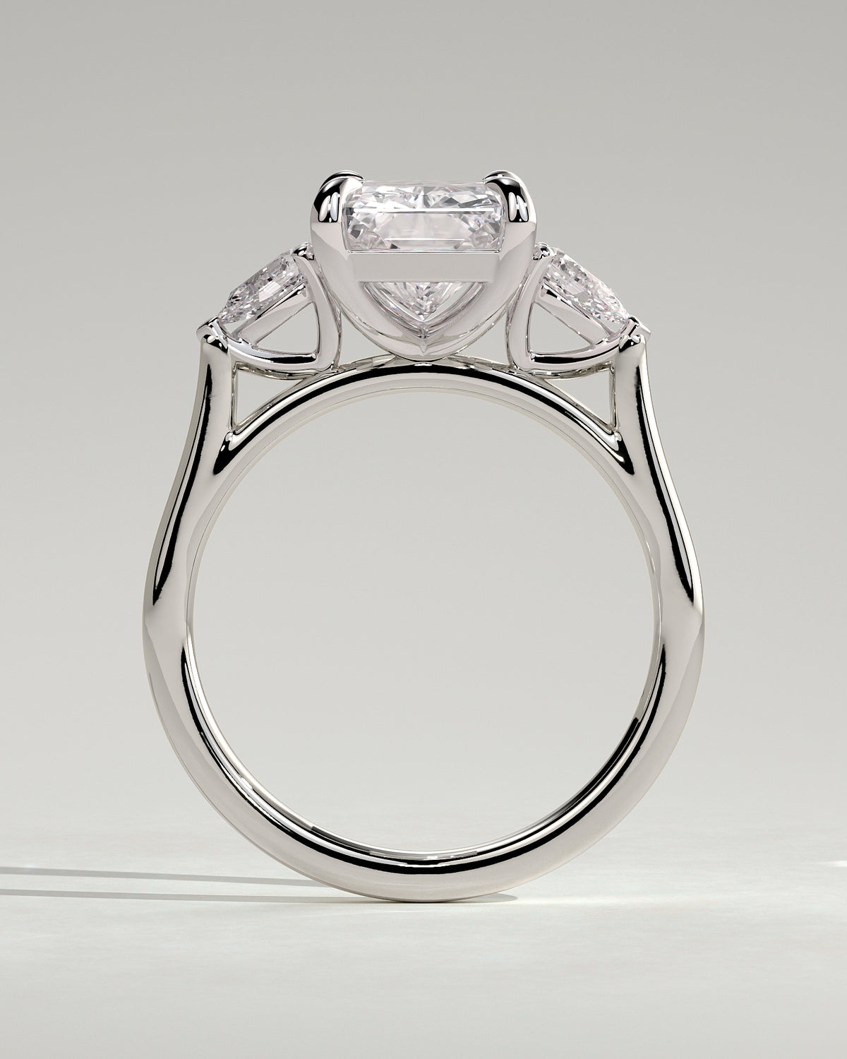 MET 0102 - 4 ct center stone - 18k White Gold source reference - setting detail view