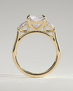 MET 0102 - 4 ct center stone - 18k Yellow Gold source reference - setting detail view