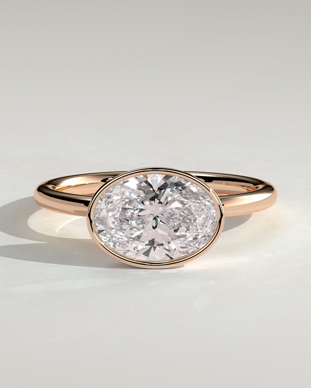 MET 0105 - 2 ct center stone - 18k Rose Gold source reference - front view