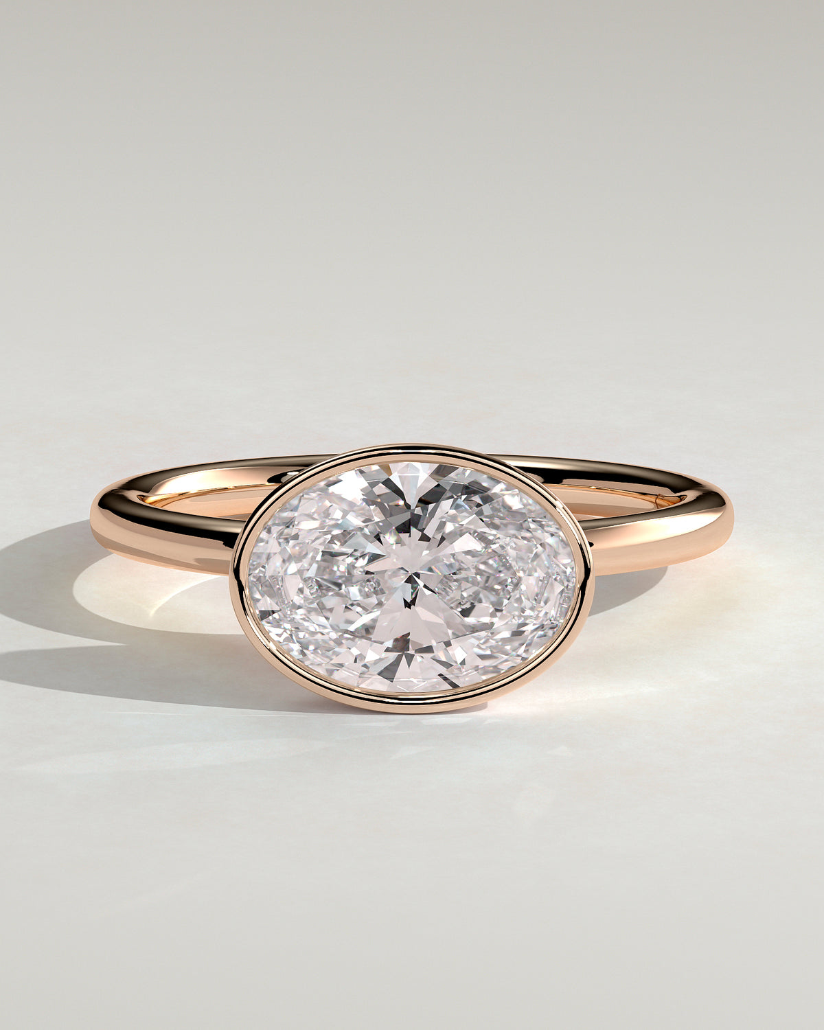 MET 0105 - 2 ct center stone - 18k Rose Gold source reference - front view