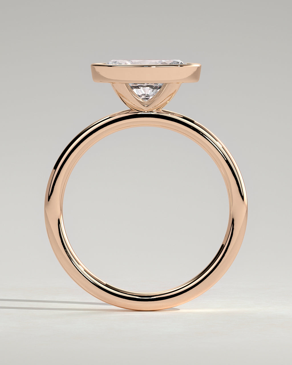 MET 0105 - 2 ct center stone - 18k Rose Gold source reference - setting detail view