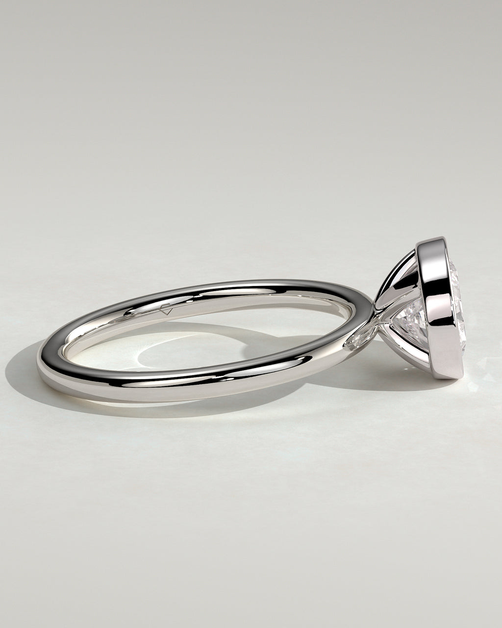 MET 0105 - 2 ct center stone - 18k White Gold source reference - setting detail view