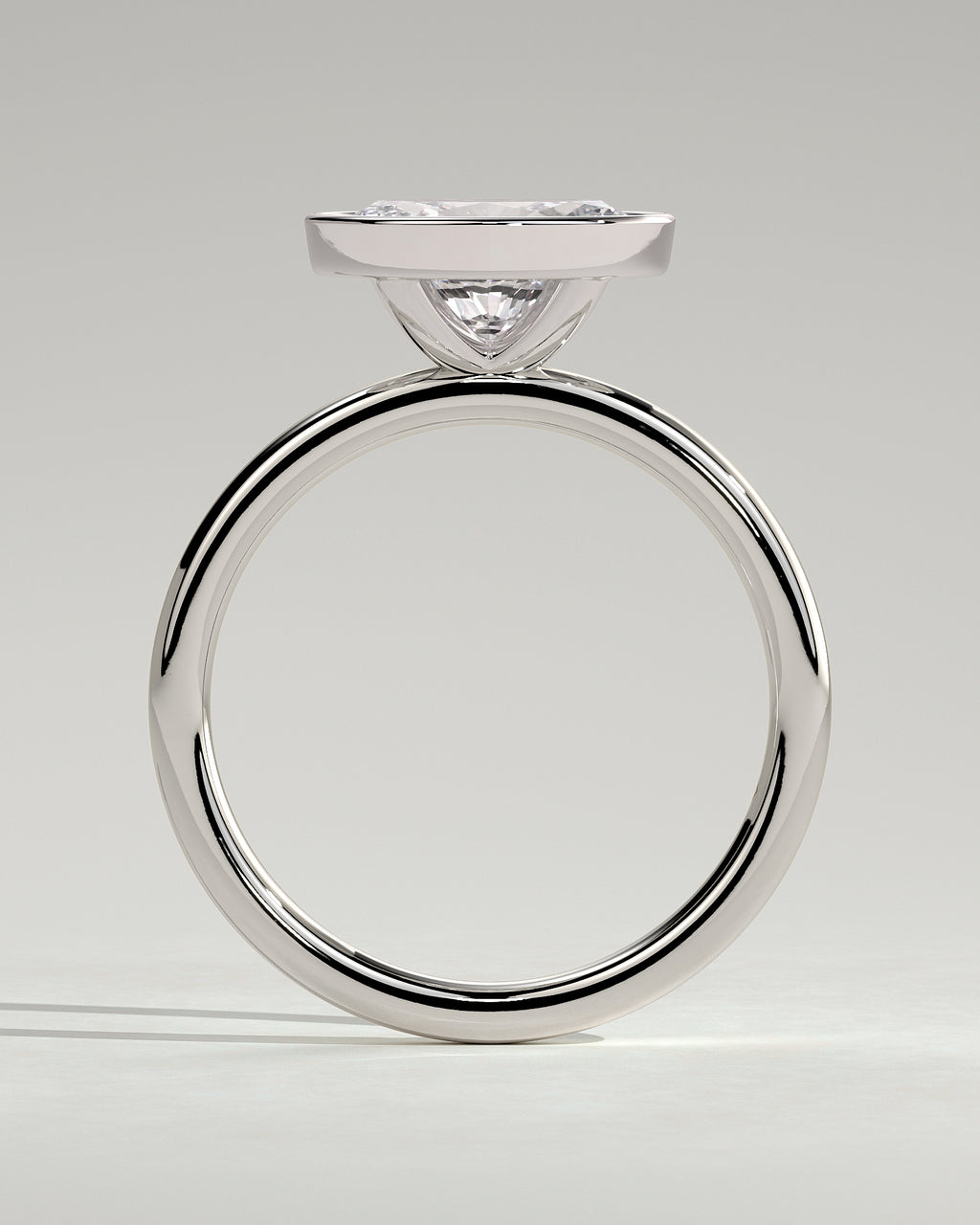 MET 0105 - 2 ct center stone - 18k White Gold source reference - setting detail view