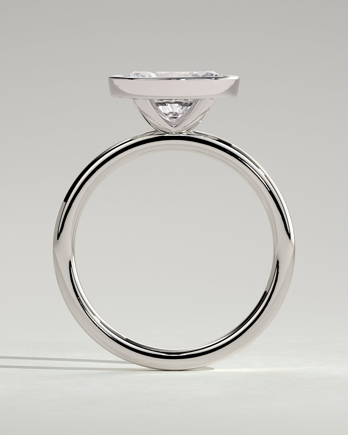 MET 0105 - 2 ct center stone - 18k White Gold source reference - setting detail view