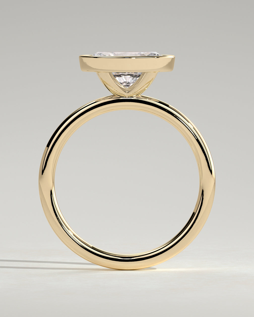MET 0105 - 2 ct center stone - 18k Yellow Gold source reference - setting detail view