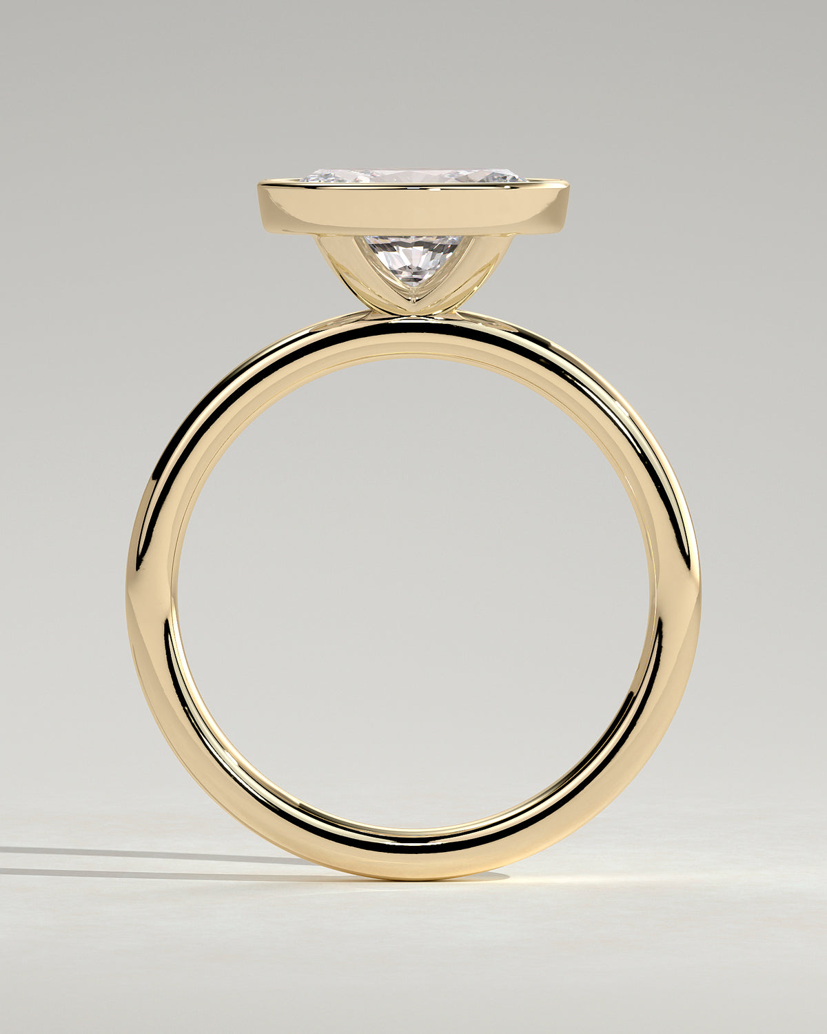 MET 0105 - 2 ct center stone - 18k Yellow Gold source reference - setting detail view