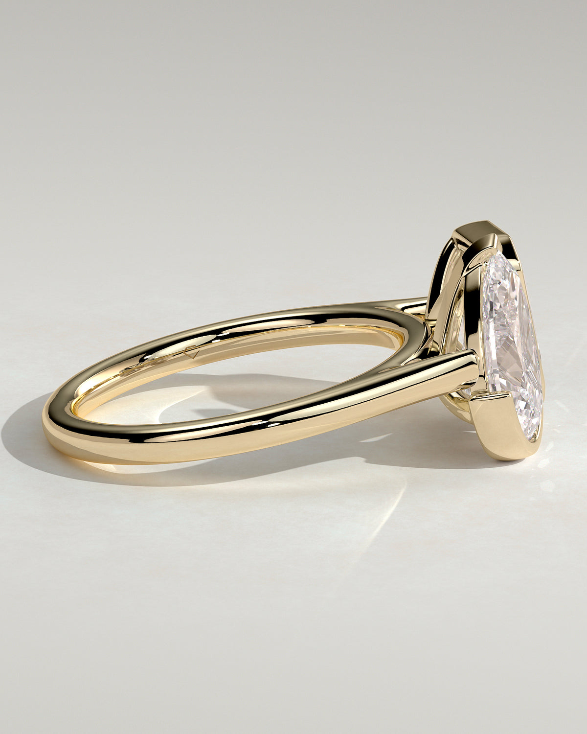 MET 0106 - 2 ct center stone - 18k Yellow Gold source reference - setting detail view
