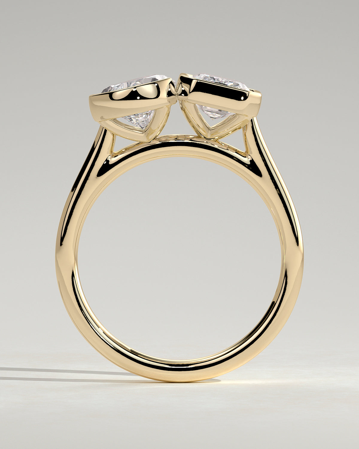 MET 0106 - 2 ct center stone - 18k Yellow Gold source reference - setting detail view