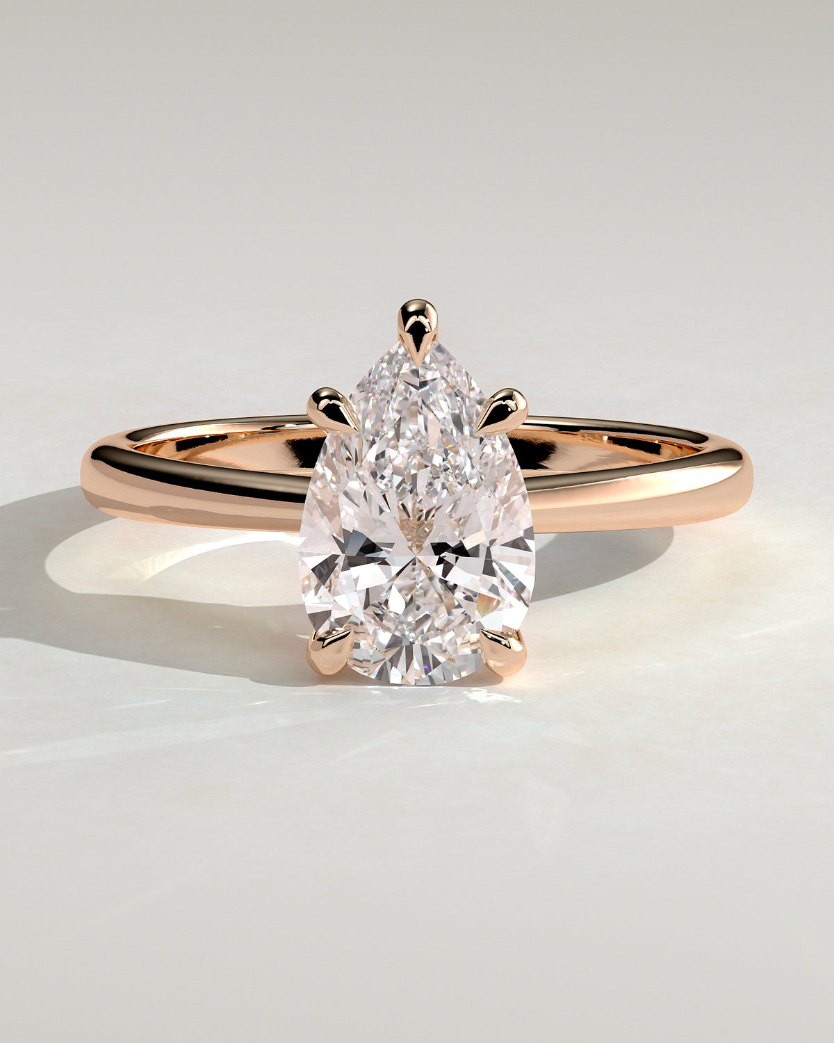 MET 0108 - 2 ct center stone - 18k Rose Gold source reference - front view