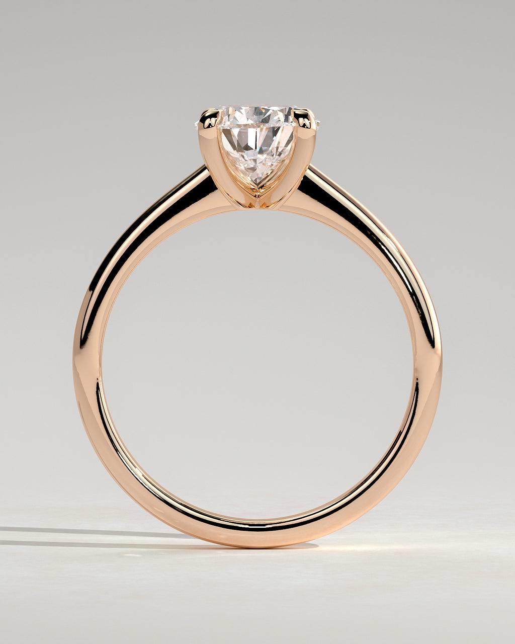 MET 0108 - 2 ct center stone - 18k Rose Gold source reference - setting detail view