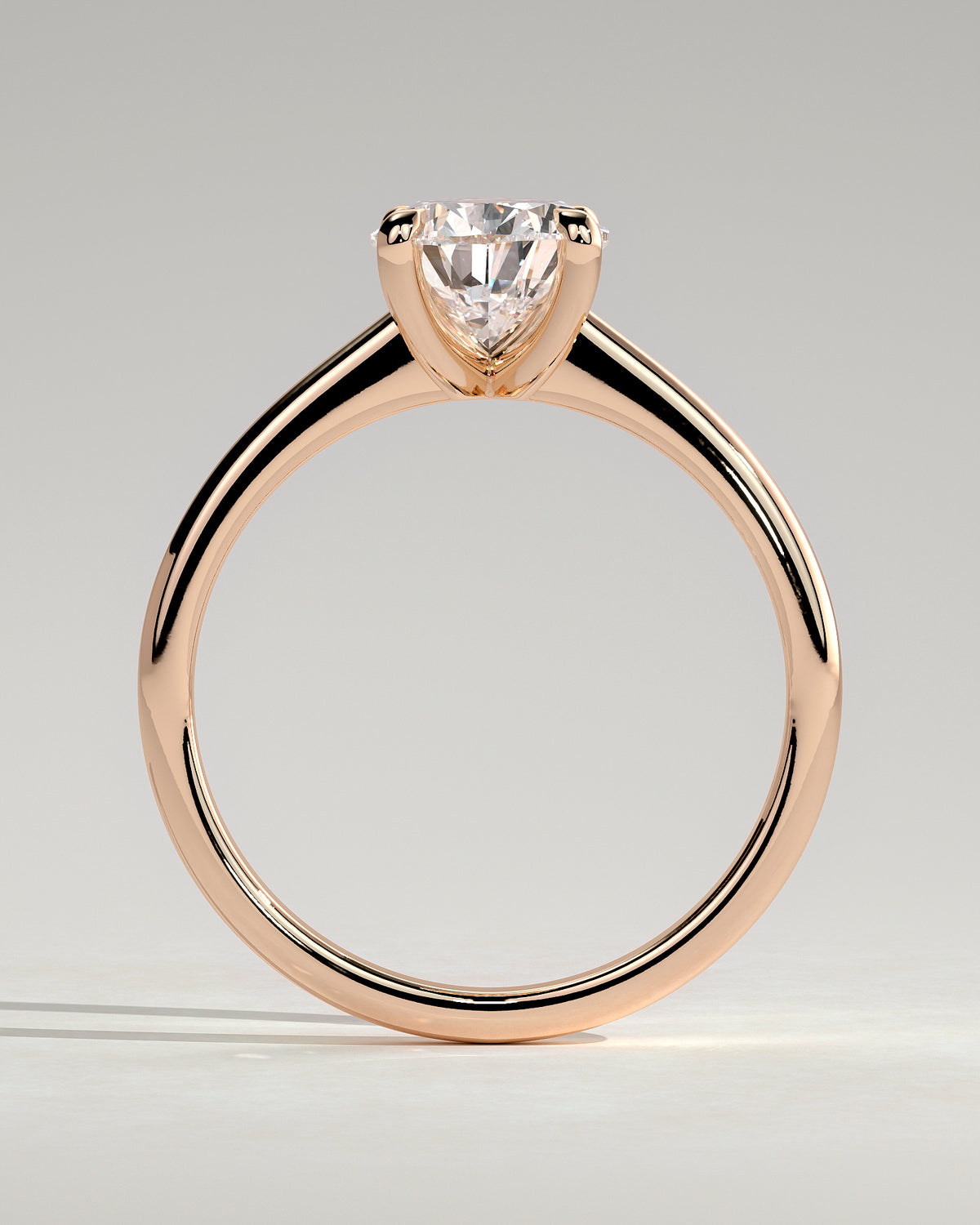 MET 0108 - 2 ct center stone - 18k Rose Gold source reference - setting detail view