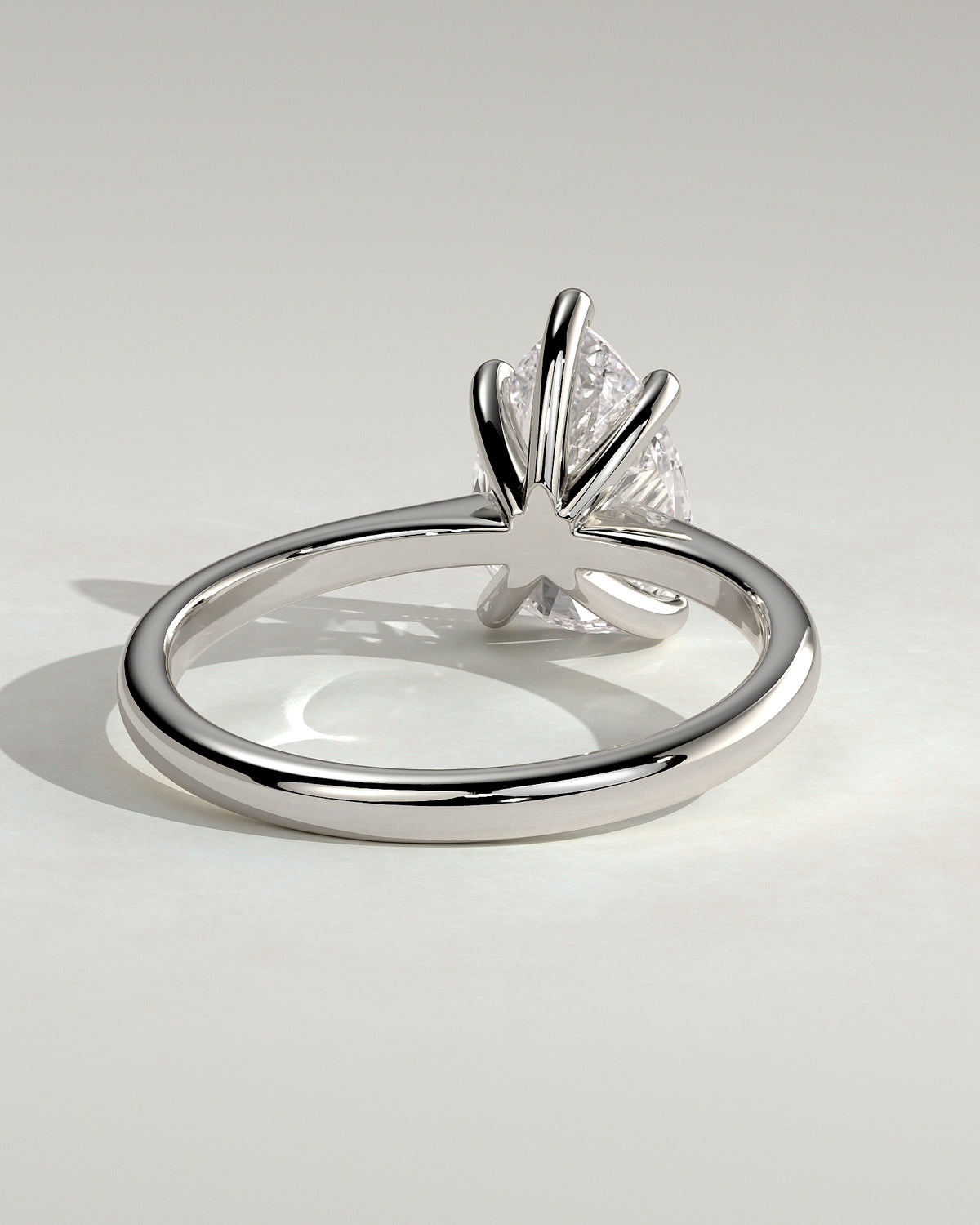 MET 0108 - 2 ct center stone - 18k White Gold source reference - setting detail view