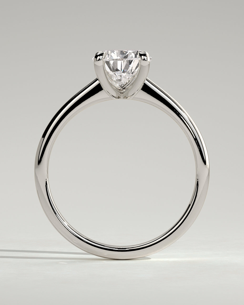 MET 0108 - 2 ct center stone - 18k White Gold source reference - setting detail view