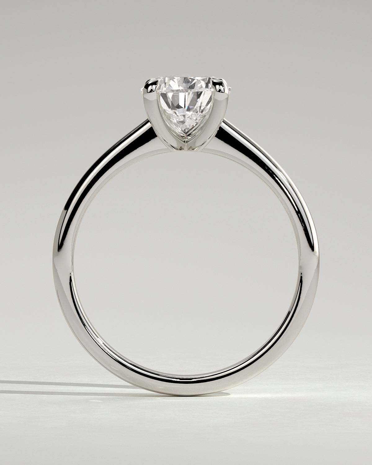 MET 0108 - 2 ct center stone - 18k White Gold source reference - setting detail view