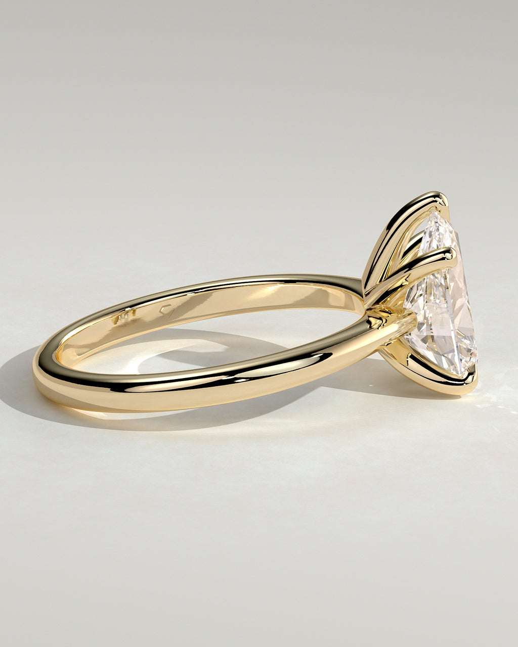 MET 0108 - 2 ct center stone - 18k Yellow Gold source reference - setting detail view
