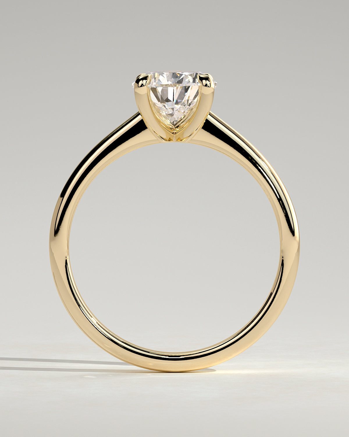MET 0108 - 2 ct center stone - 18k Yellow Gold source reference - setting detail view
