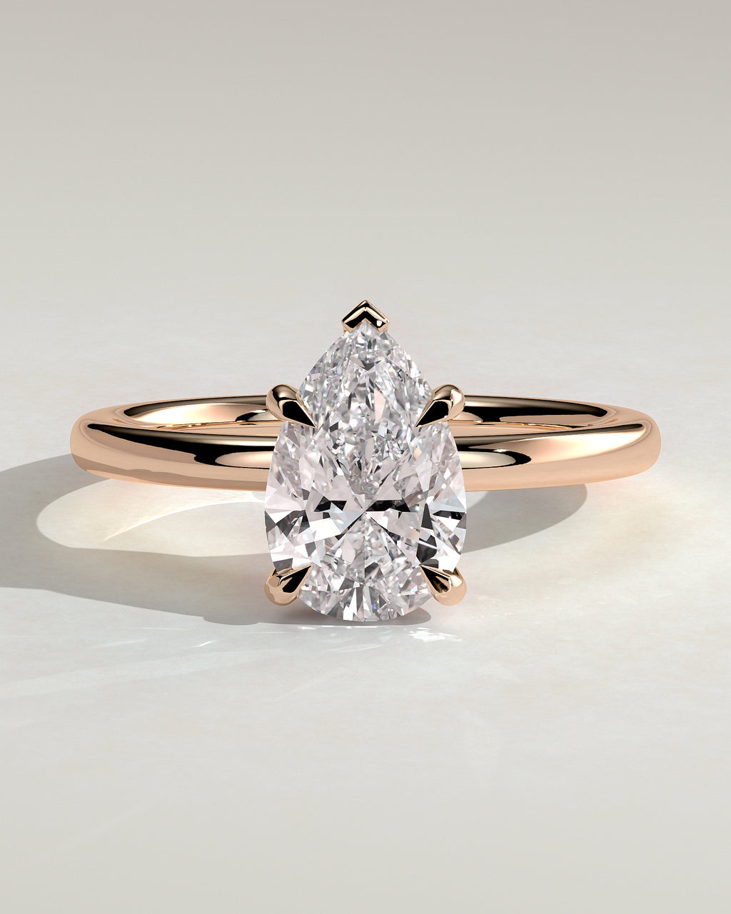 MET 0117 - 2 ct center stone - 18k Rose Gold source reference - front view