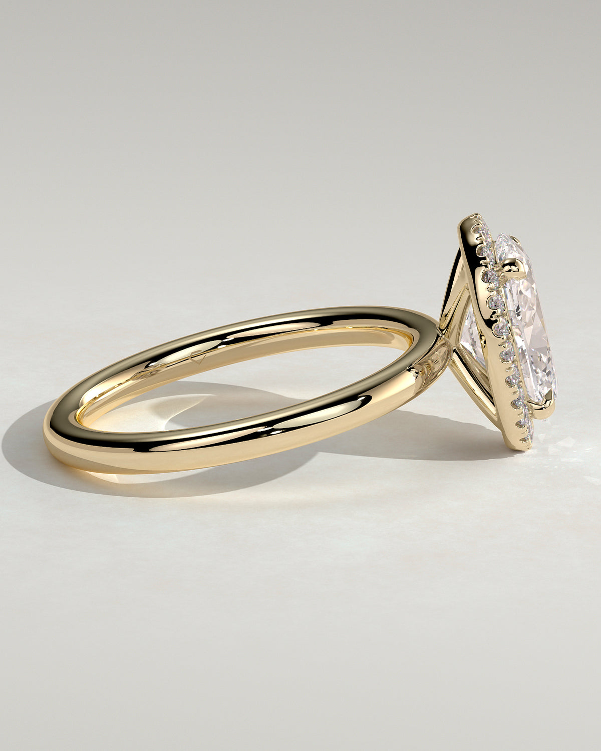 MET 0118 - 2 ct center stone - 18k Yellow Gold source reference - setting detail view