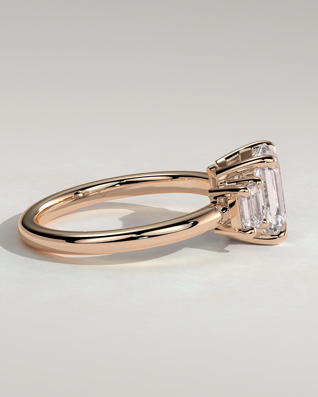 MET 0120 - 2 ct center stone - 18k Rose Gold source reference - setting detail view