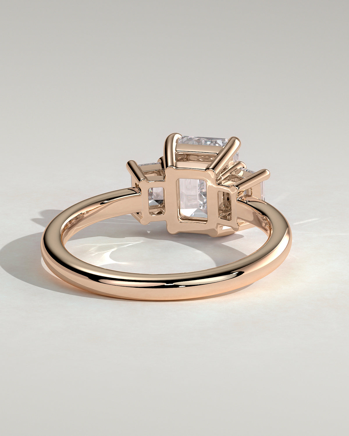 MET 0120 - 2 ct center stone - 18k Rose Gold source reference - setting detail view