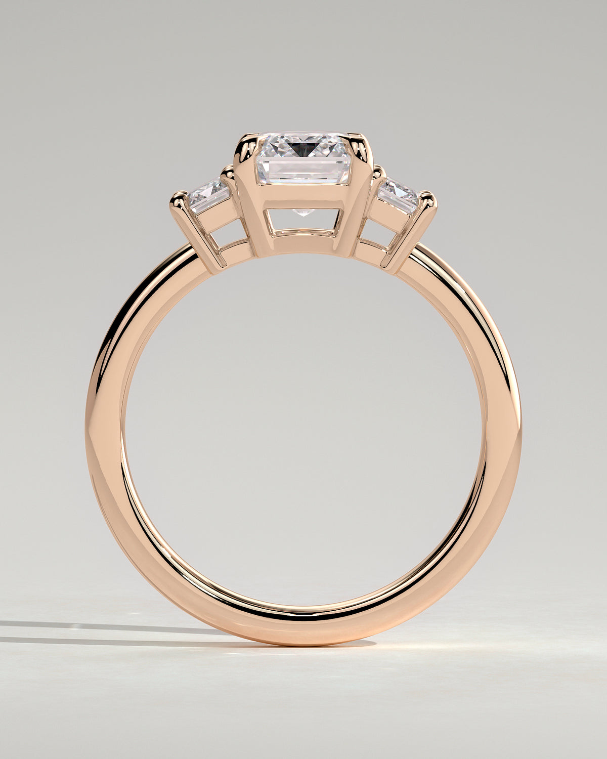 MET 0120 - 2 ct center stone - 18k Rose Gold source reference - setting detail view