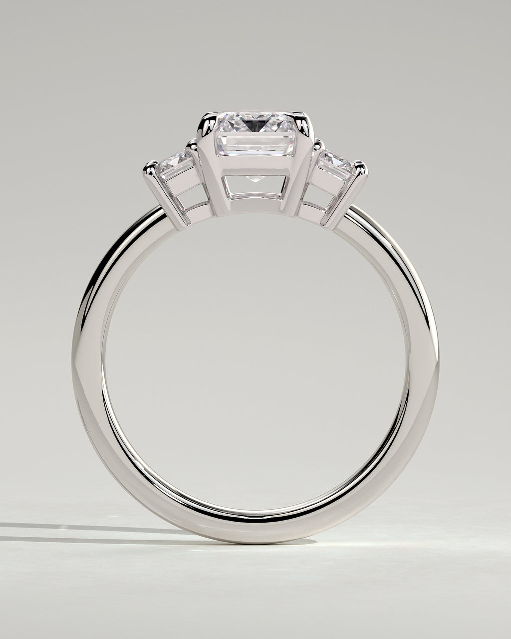 MET 0120 - 2 ct center stone - 18k White Gold source reference - setting detail view