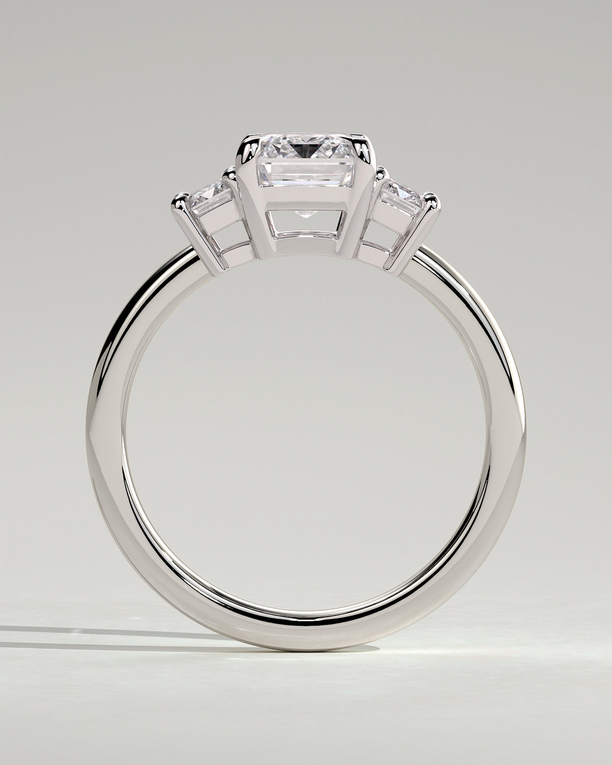 MET 0120 - 2 ct center stone - 18k White Gold source reference - setting detail view