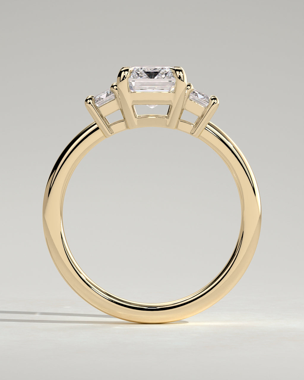 MET 0120 - 2 ct center stone - 18k Yellow Gold source reference - setting detail view